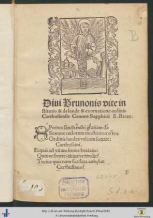 Divi Brunonis vite institutio