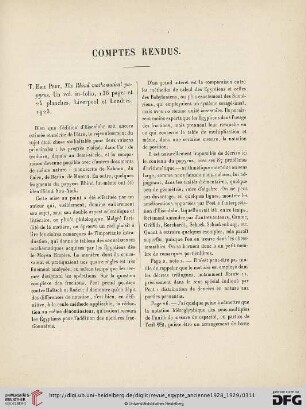 Comptes rendus