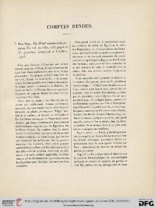 Comptes rendus