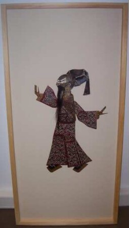Chinesische Schattenspielfigur Der alte Fan