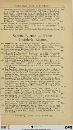 Schöne Bücher, Kunst, Illustrierte Bücher (Nr. 832-1120)