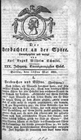21. Stueck, 23. Mai 1831