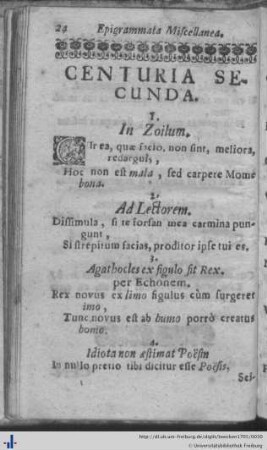 Centuria II.