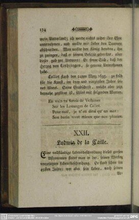 XXII. Ludwig de la Caille