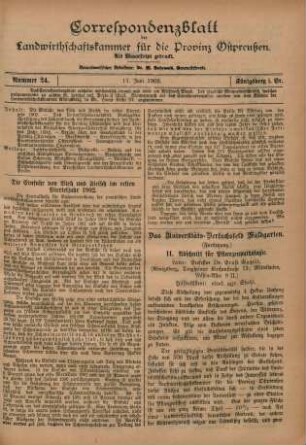 Nummer 24. 11. Juni 1902.