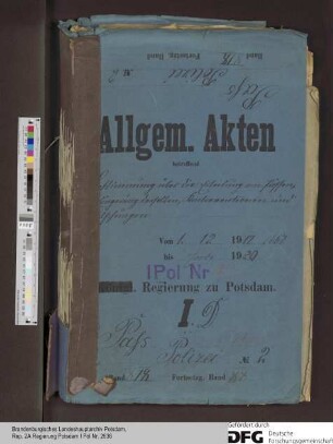 Bestimmungen über Erteilung und Verlängerung von Pässen, Passkontraventionen, Fälschungen, Sichtvermerke, Kennkarten