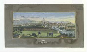 Ulm von Südwesten um 1850