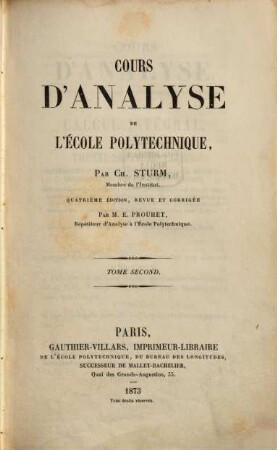Cours de mécanique de l'École Polytechnique, 2