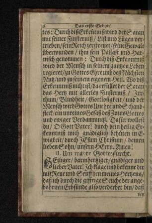 II. Um wahre Gottesfurcht.