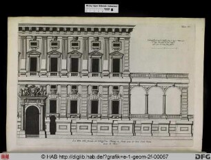 La Meta della facciata del Nobilissimo Palazzo in strada nova De Don Carlo Doria ducca de Tursi.