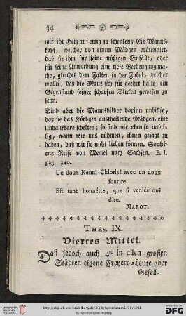 Thes. IX: Viertes Mittel