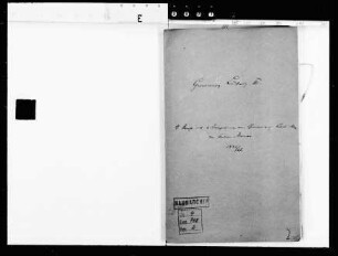 Neun Briefe und vier Telegramme an Großherzog Ludwig III. von Großherzog Karl Alexander von Sachsen-Weimar