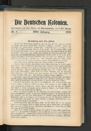 Dernburg und sein Glück