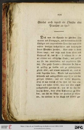 Glaubet auch irgend ein Oberster oder Pharisaeer an ihn?