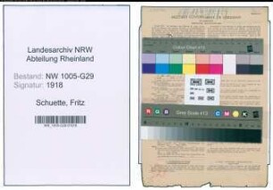 Entnazifizierung Fritz Schuette , geb. 21.02.1898 (Bahnsekretaer)