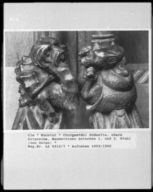 Gestühl, Handstütze