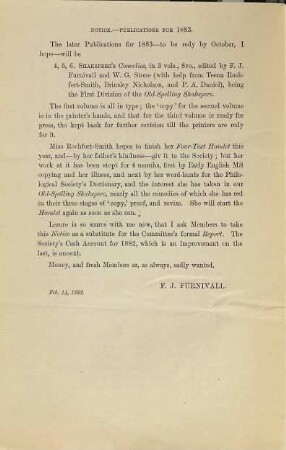 Notice : 86th meeting, March 9, 1883