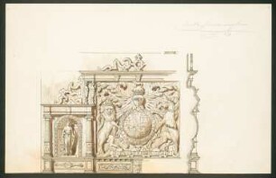 Bromley Palace: Decke. Ansicht, Schnitt