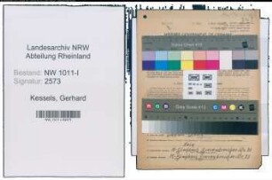 Entnazifizierung Gerhard Kessels , geb. 17.08.1902 (Arbeiter)