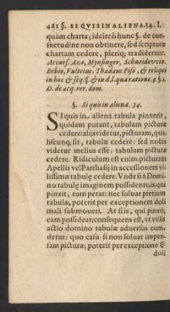 §. Si quis in aliena. 34.