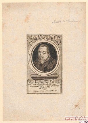 Matthäus (II.) Hartmann, Kürschner, des Kleinern Rats und Losunger; gest. 1608