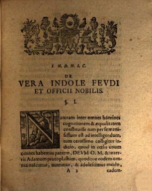 Exercitationem Iuris Feudalis, De Vera Indole Feudi Et Officii Nobilis, Sub Praesidio Casparis Achatii Beckii ... Placido Eruditorum Examini Submittit Adamus Antonius Meyer ... Barutho-Francus