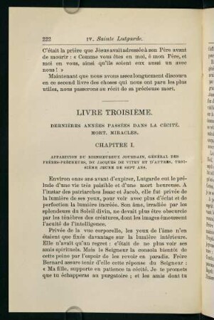 222-239, Livre Troisième. Dernières années Passées dans la Cécité. Mort. Miracles.