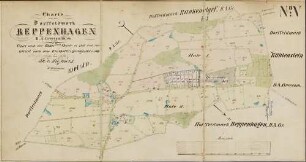 N° V; Charte von der Dorffeldmark Reppenhagen D.A. Grevesmühlen