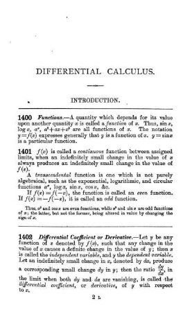 Part II. Section VIII. Differential Calculus.