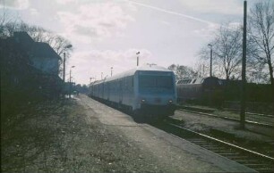 Beelitz Lok 219 111 Zugkreuzung Nahverkehrszug JB-P