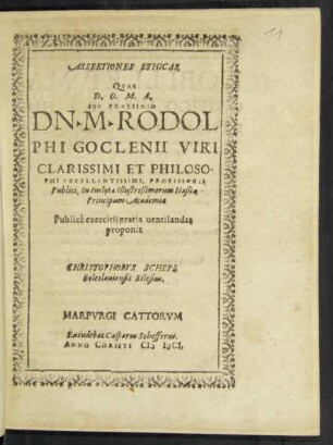 Assertiones Ethicae