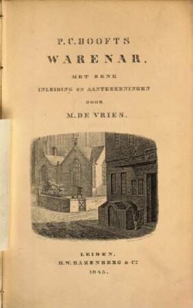 Warenar : Met eene Inleiding en Aanteekeningen door M. de Vries