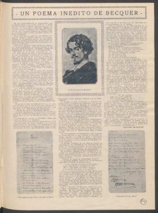 Un poema inédito de Bécquer