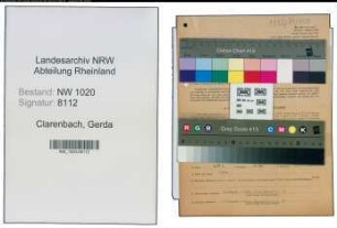 Entnazifizierung Gerda Clarenbach , geb. 01.09.1920 (Krankenpflegerin)