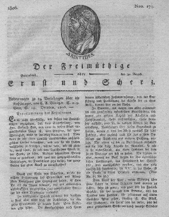 No. 174, Sonnabend den 30. August 1806