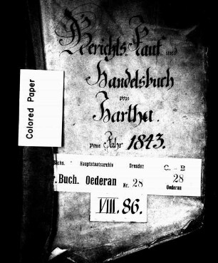 Gerichtshandelsbuch von Hartha (bei Oederan), Bd. 5