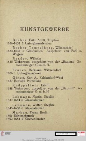 Kunstgewerbe