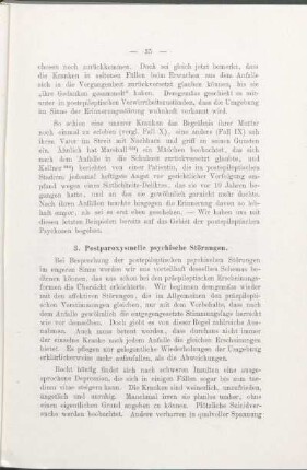 3. Postparoxysmelle psychische Störungen.
