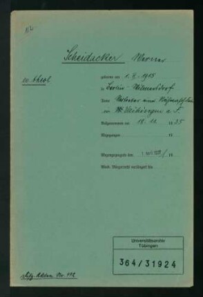 Werner Scheidacker (1915 - 1992)