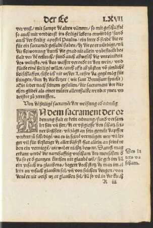 Von den heiligen sacrament der weihung oder ordnung
