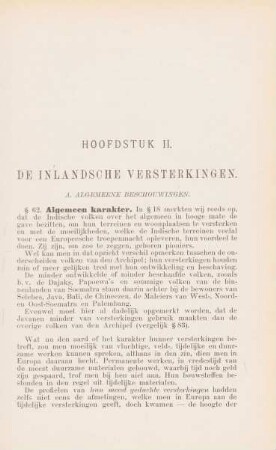 Hoofdstuk II. de inlandsche versterkingen