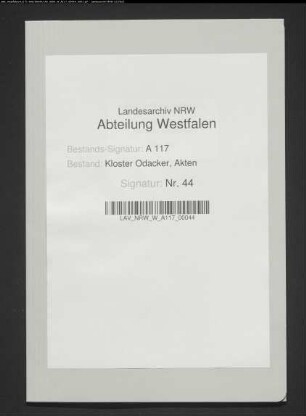 Kloster Grafschaft überträgt Kloster Odacker den Zehnten zu Osterallagen.