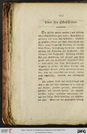 Etwas ueber SchriftStellerei