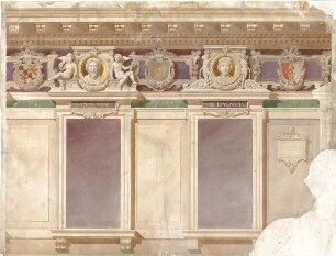 Neureuther, Gottfried von; München; Königlich - Bayerische Polytechnische Schule (TU) - Fassade (Teilansicht)