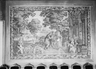 Die Gefährten des Odysseus werden in Schweine verwandelt von der Zauberin Circe