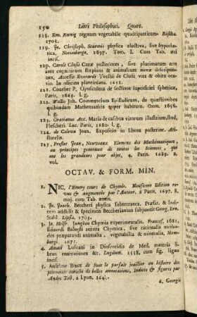 150-170, Octav. & Form. Min.