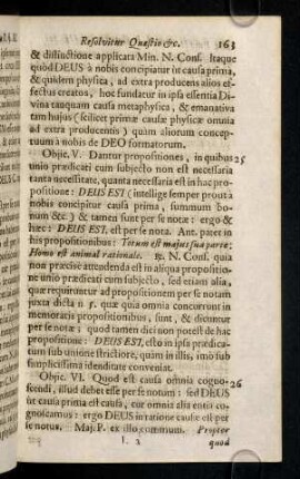 163-167, 25. Objic. V. Dantur propositiones, in quibus ...