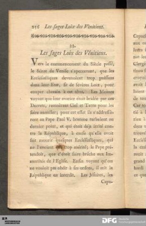 32. Les sages Loix des Vénitiens