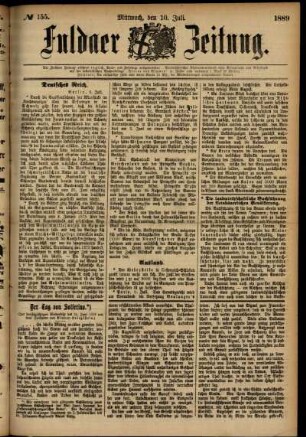 Ausgabe vom Mittwoch, den 10. Juli 1889.