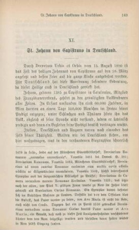149-175 St. Johann von Capistrano in Deutschland